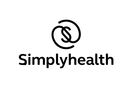 Simplyhealth logo on a white background