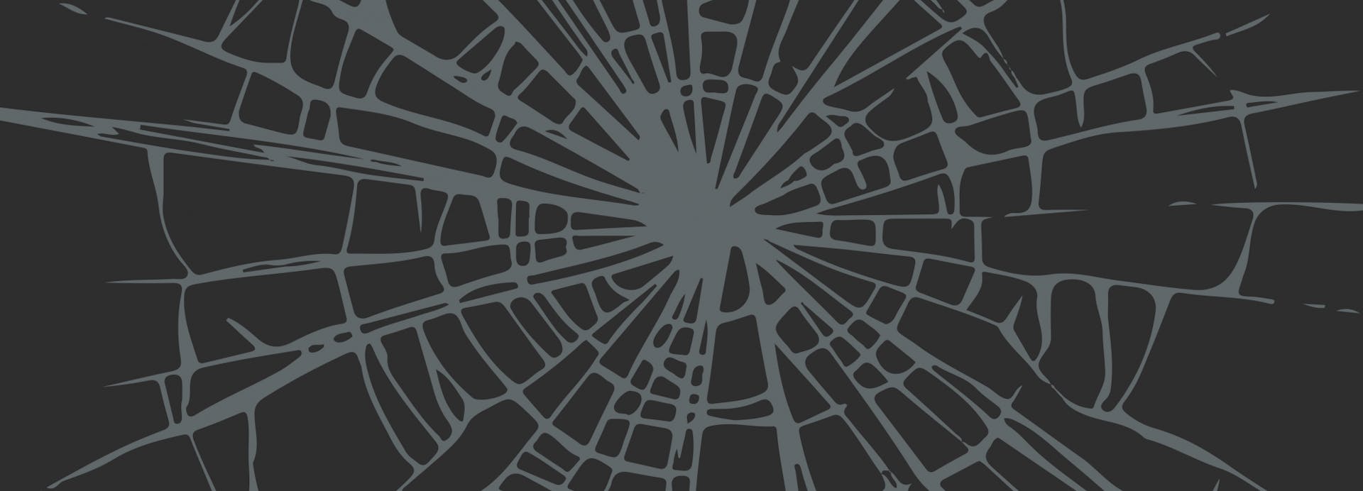 Illustration of a cracked screen.