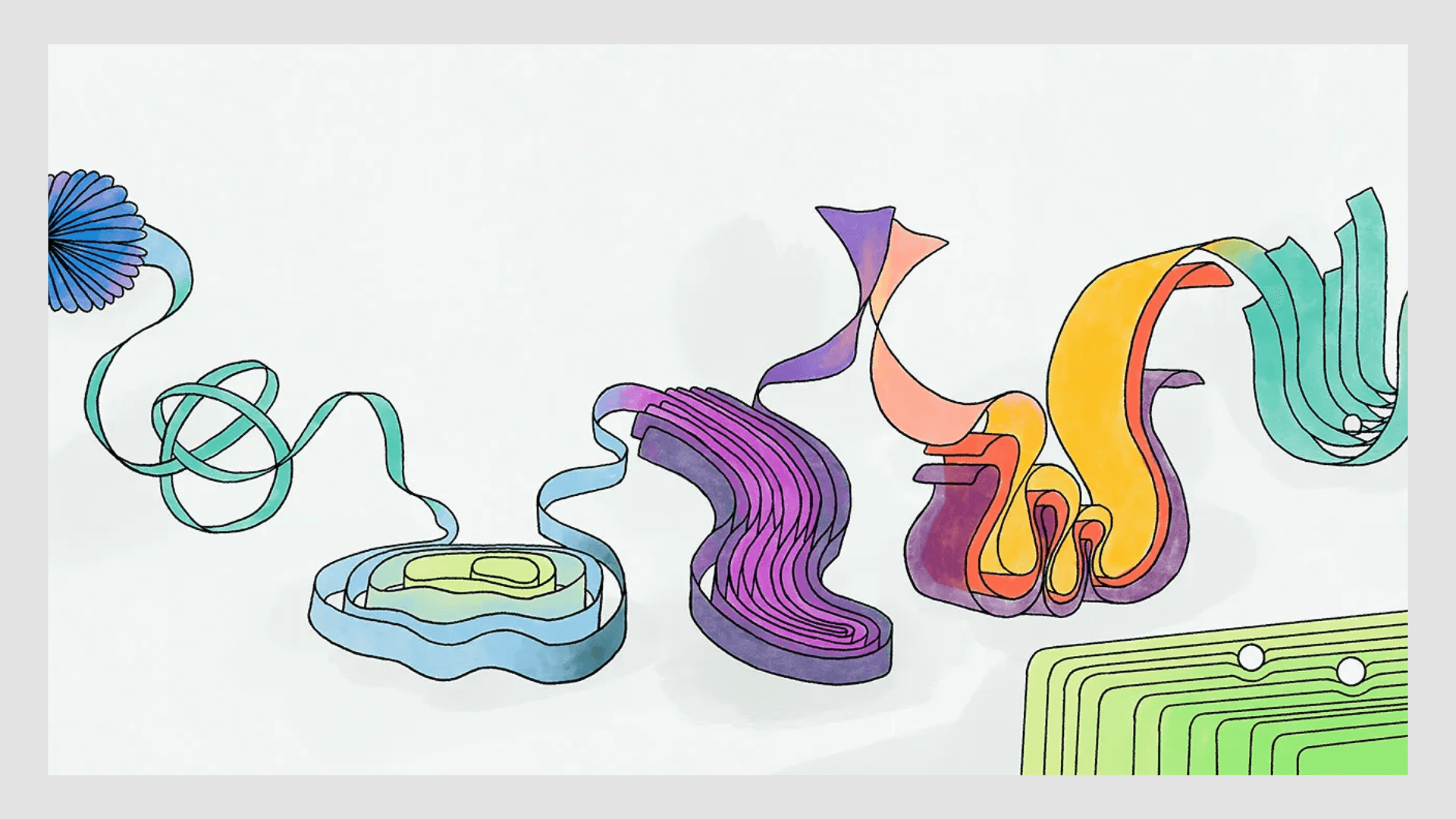 Early concept sketches using waves and ribbons.  Early concept sketches using waves and ribbons.