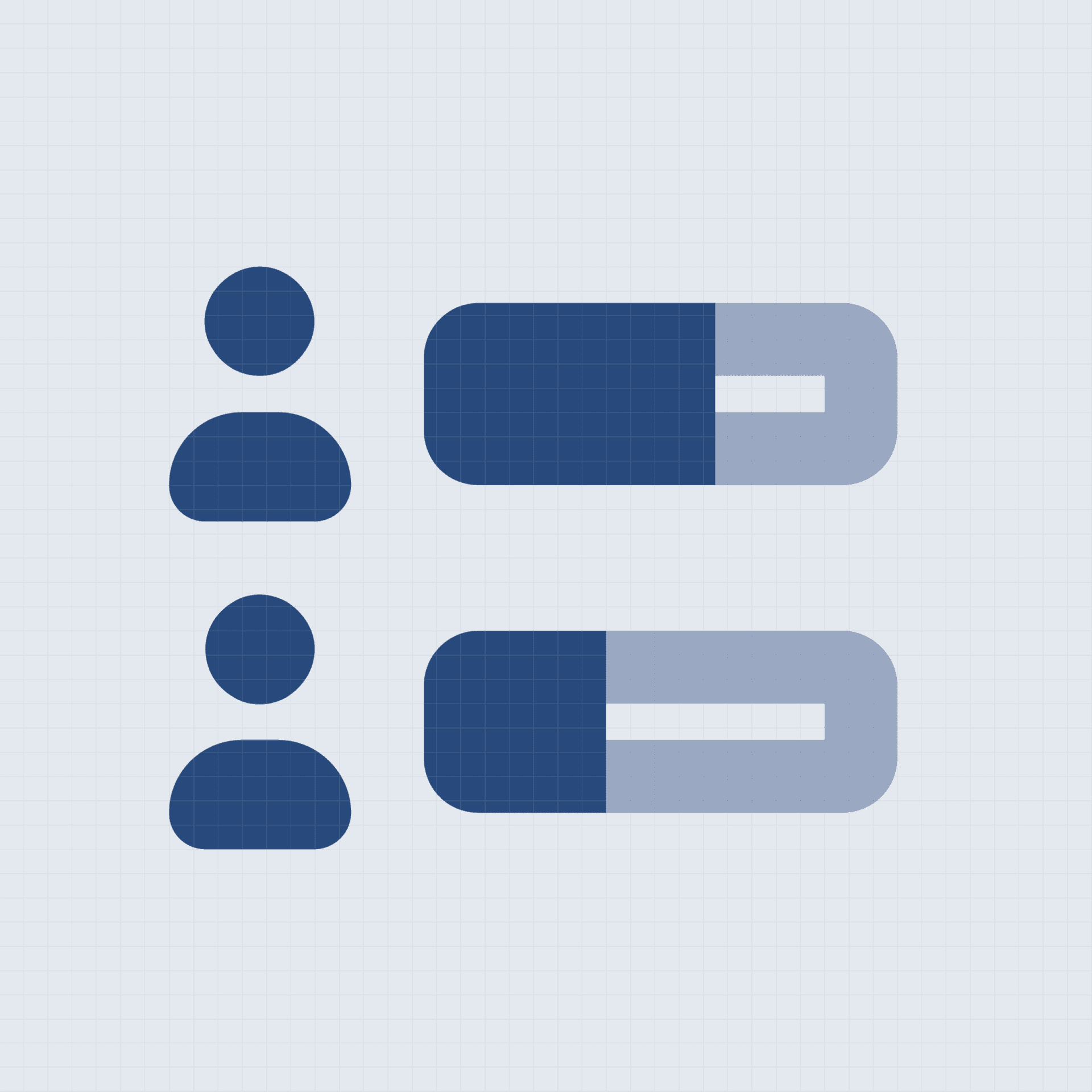 An illustration of two people icons and two progress bars. An illustration of two people icons and two progress bars.