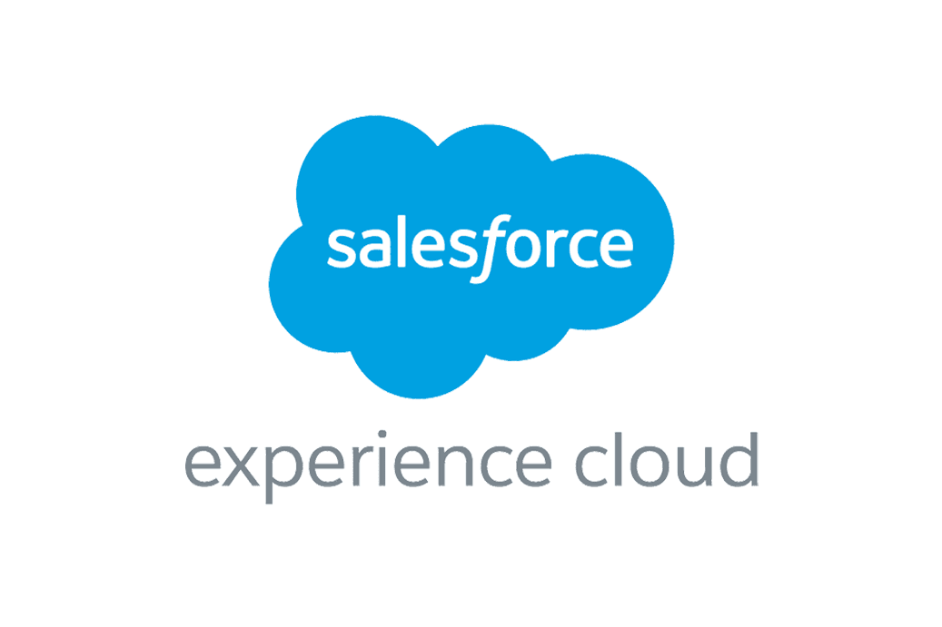 Salesforce cloud logo on a white white background Salesforce cloud logo on a white white background