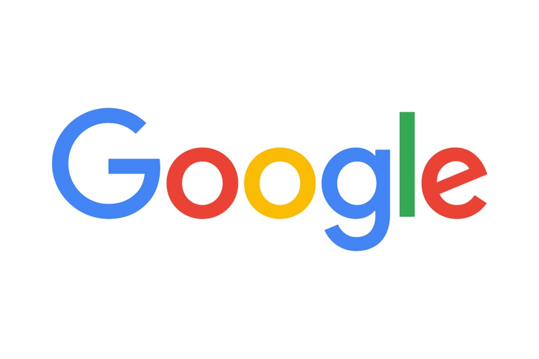 Google logo on a white background Google logo on a white background