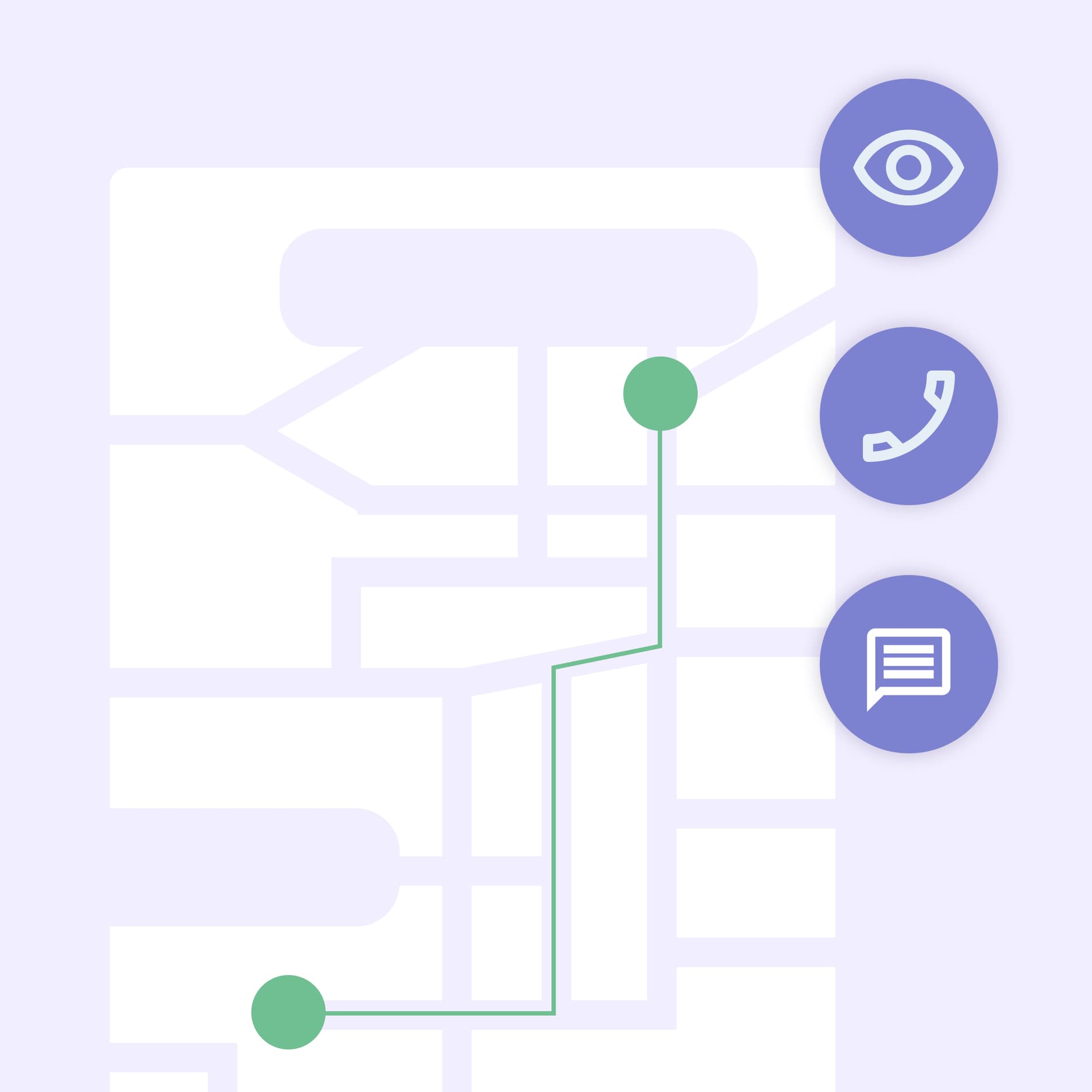 An illustration showing a service map. An illustration showing a service map.