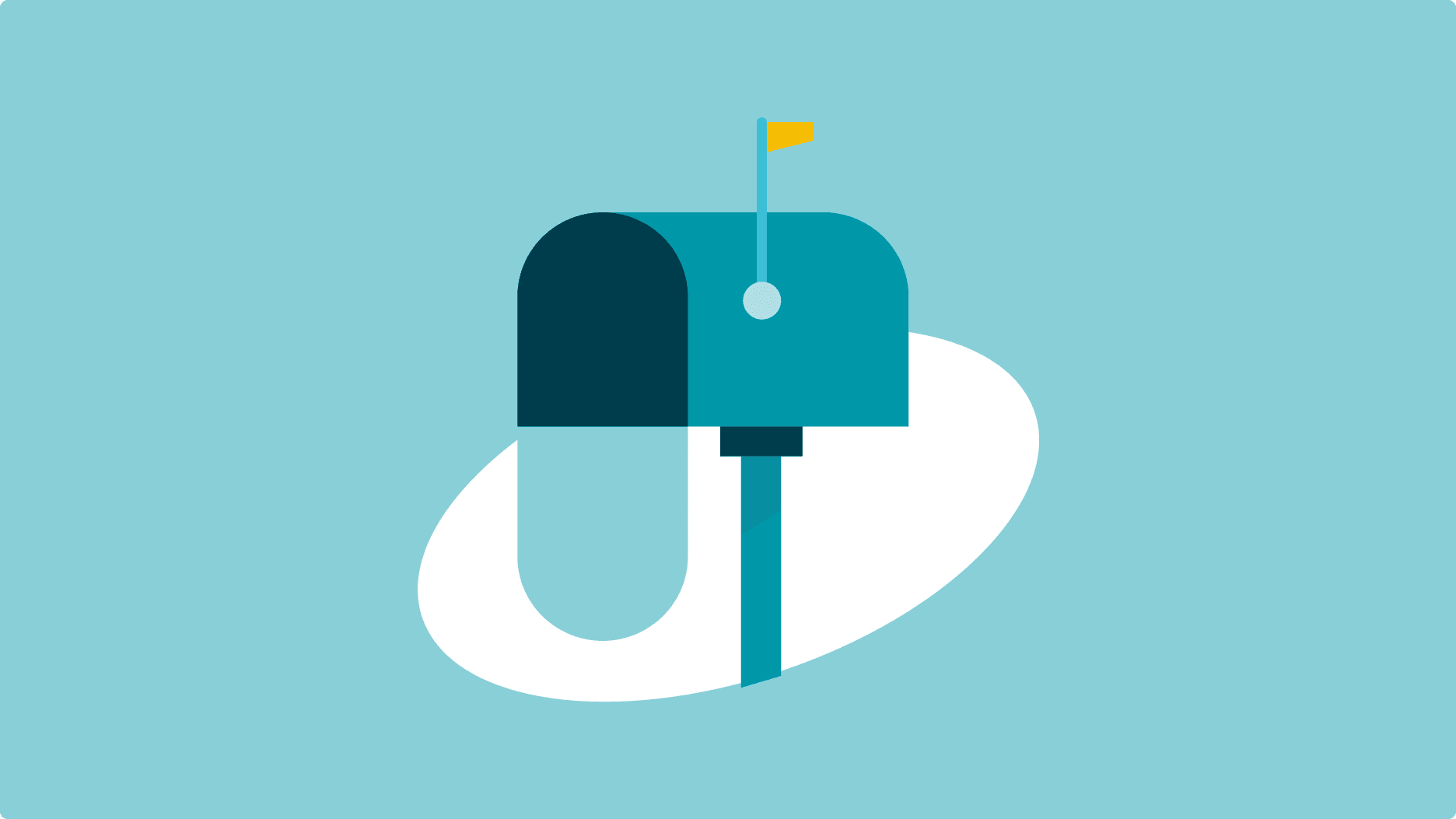 Illustration of a mailbox Illustration of a mailbox