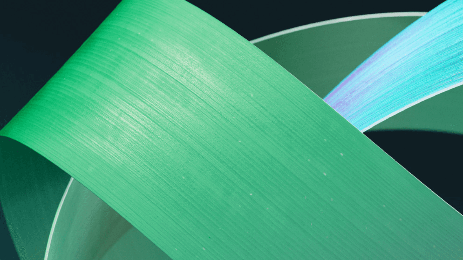 Overlapping waves in green, almost like plant leaves Overlapping waves in green, almost like plant leaves