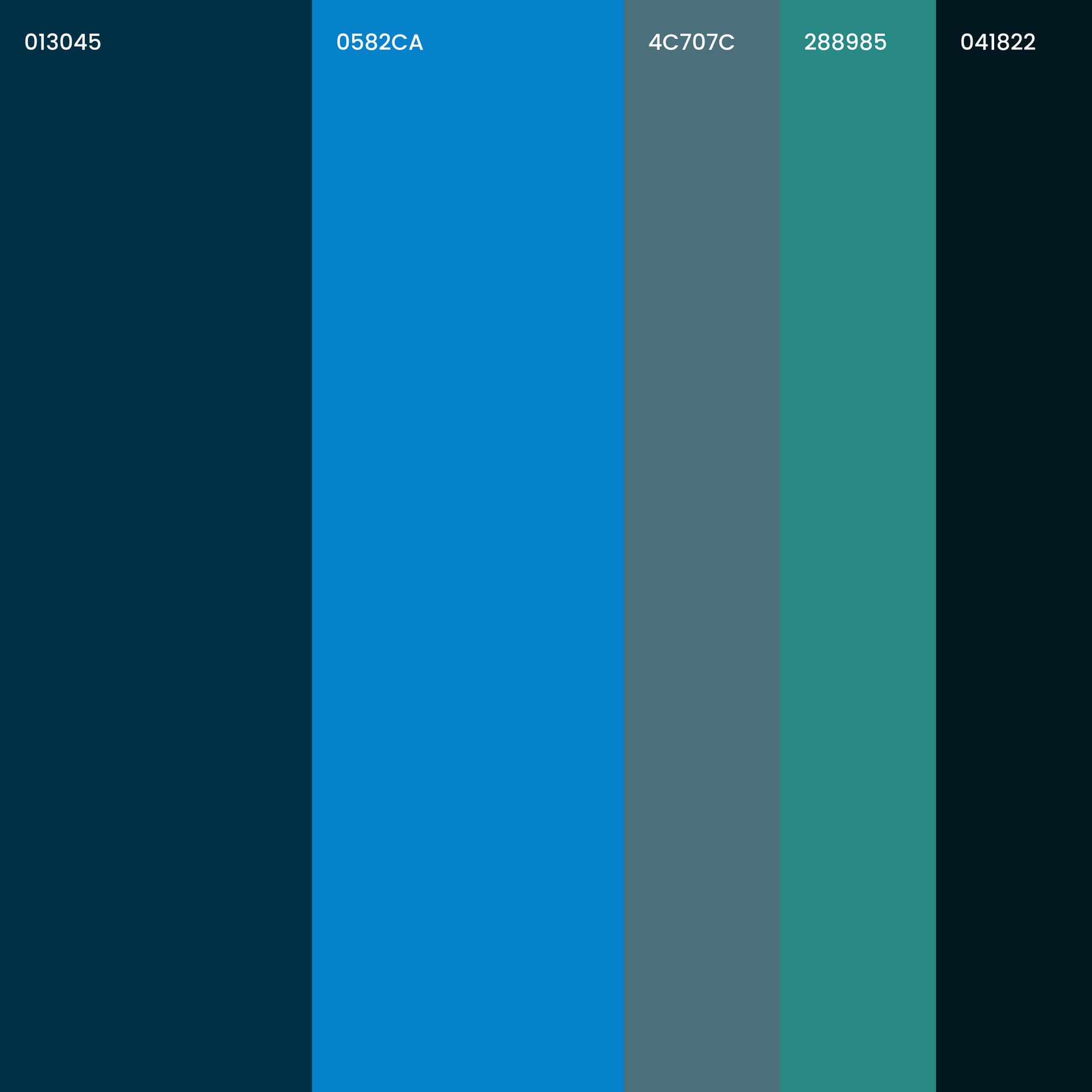 Examples of the colour palette. Examples of the colour palette.