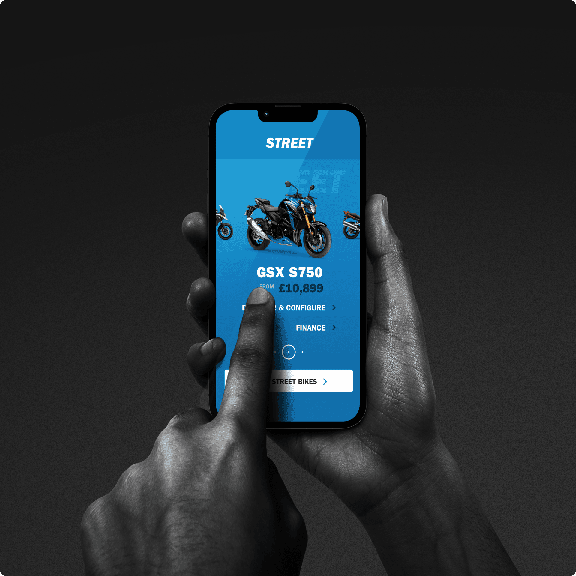 The motorcycle product page. The motorcycle product page.