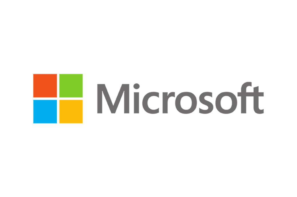 Microsoft logo on white Microsoft logo on white