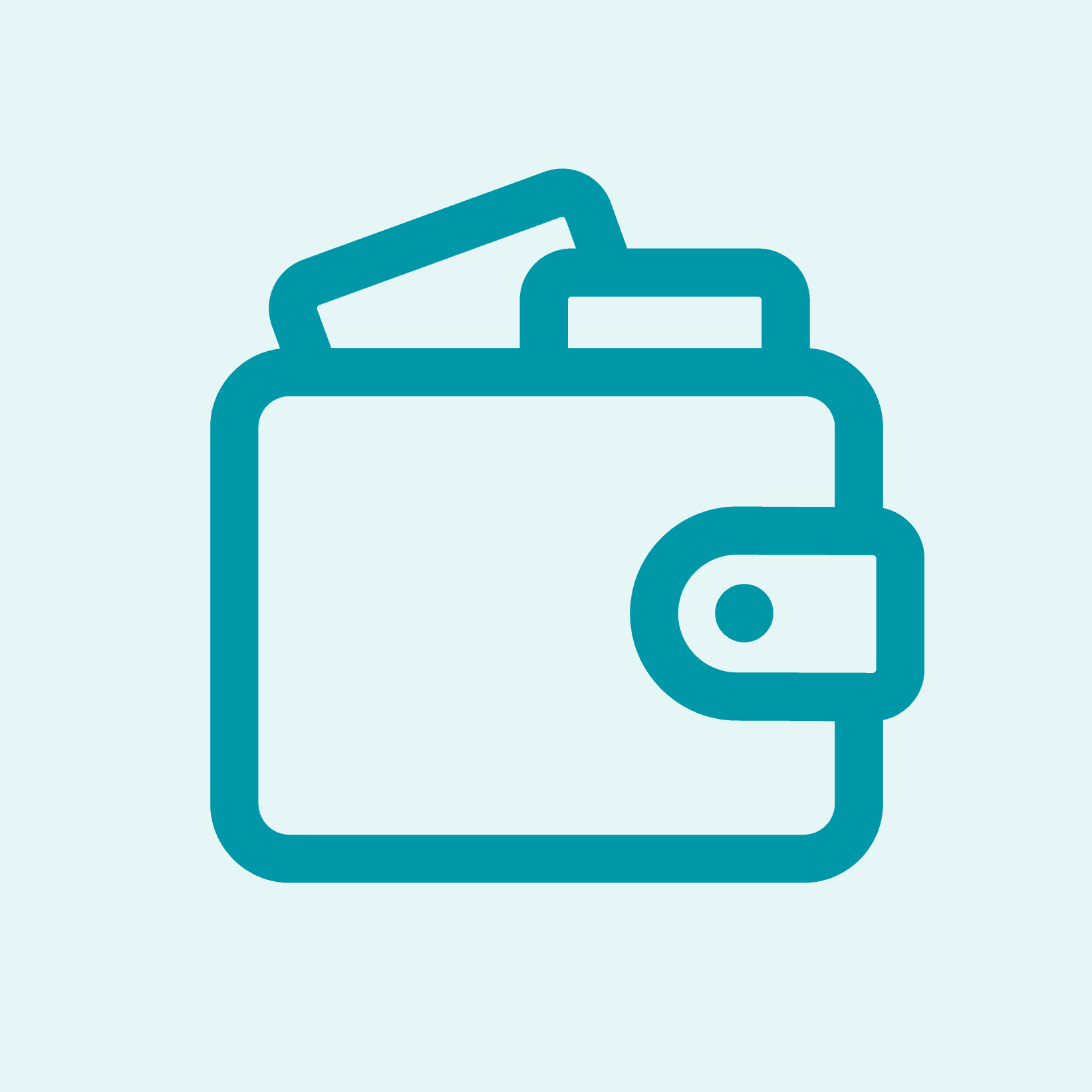 An icon representing a wallet. An icon representing a wallet.