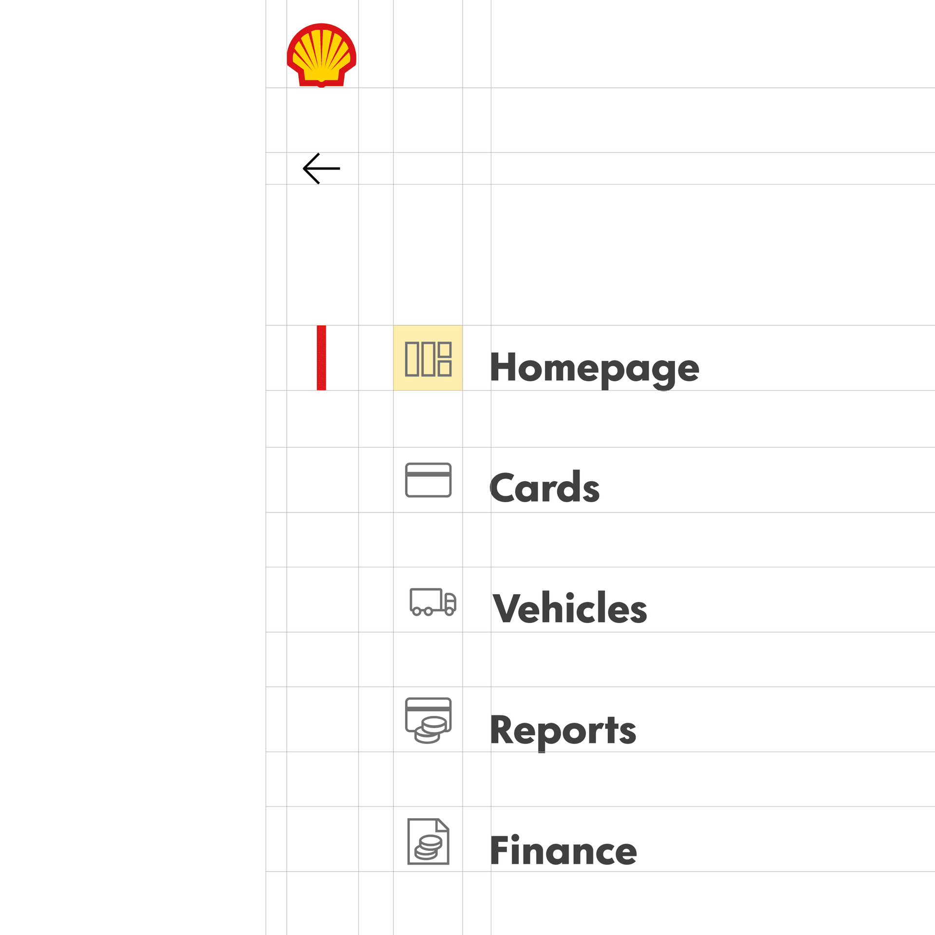 Shell fleet hub navigation menu Shell fleet hub navigation menu