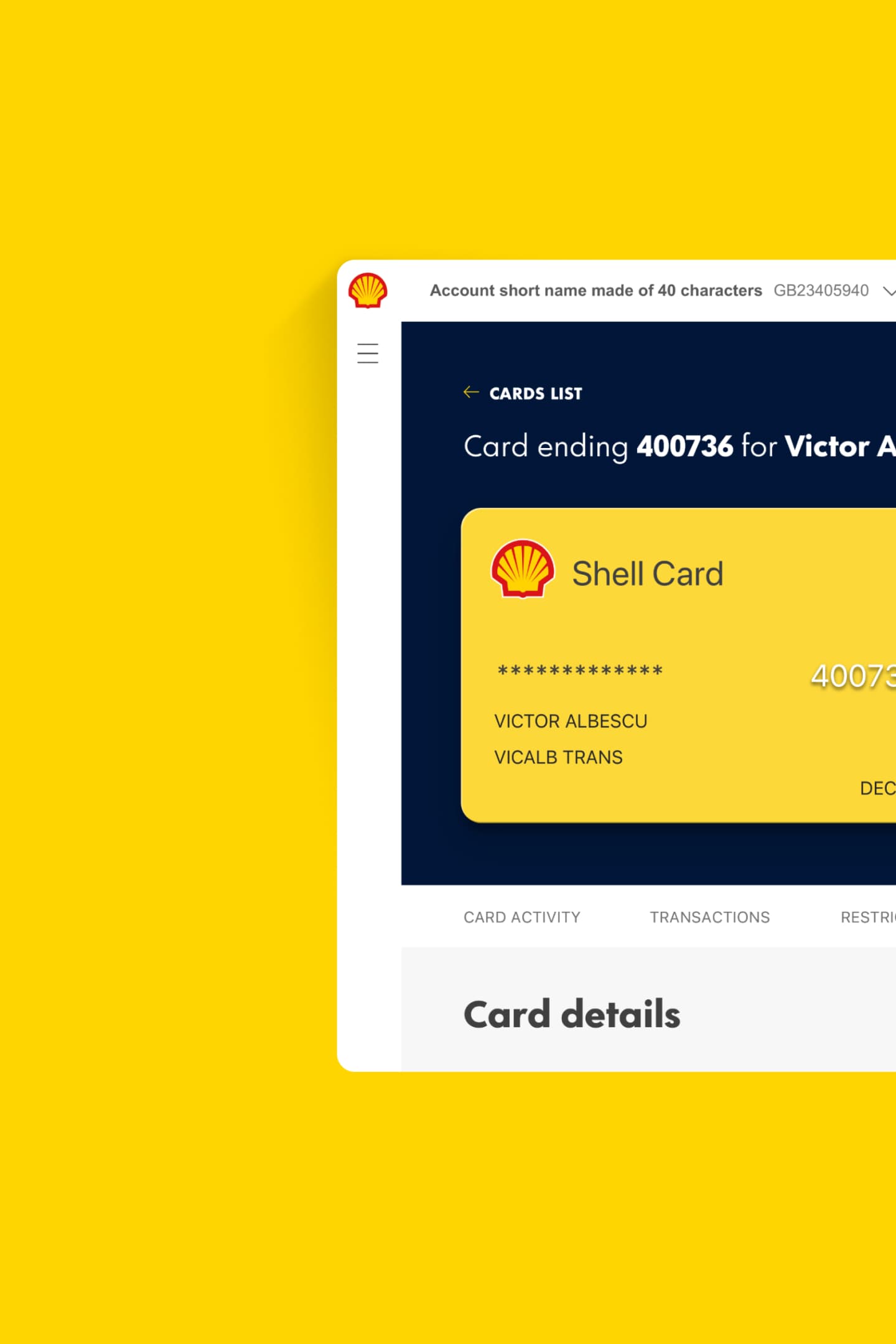 Shell Fleet Hub | Foolproof